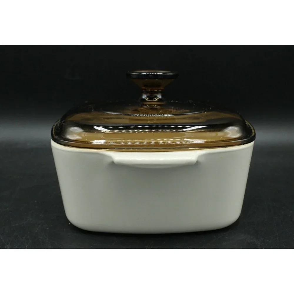 Vintage Corning (A-1 1/2-B) 1 1/2 Liter Casserole Dish Abundance Design & Lid